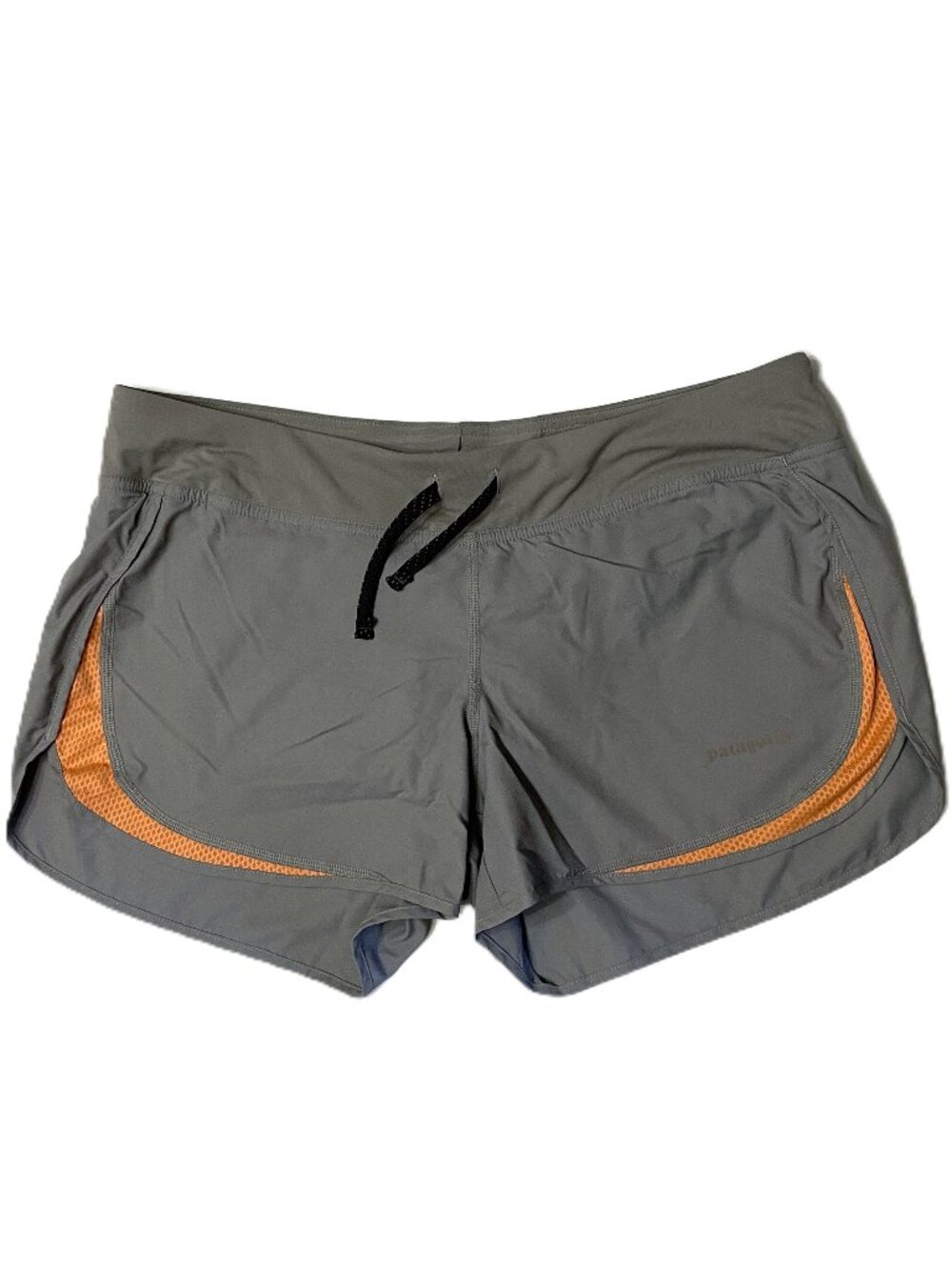 Patagonia Running Shorts Womens Medium Gray Liner Hidden Pocket Performance